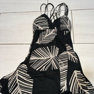 Tropical black dress